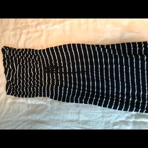 J. Crew Blue White Stripe Maxi Dress